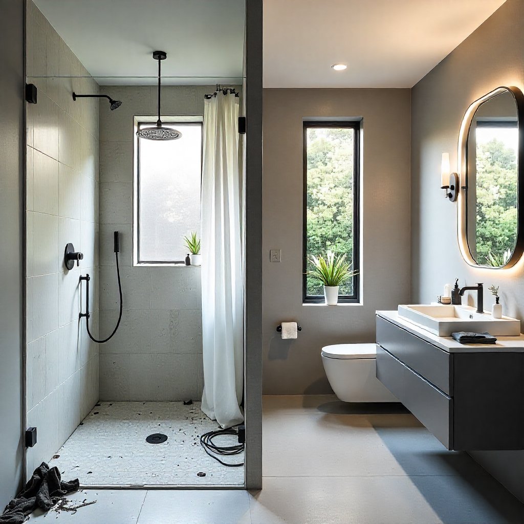 Bathroom Reno Melbourne- Combine Shower & Bath